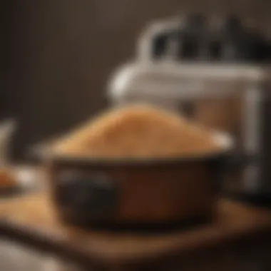 Brown Rice Being Cooked in Pressure Cooker