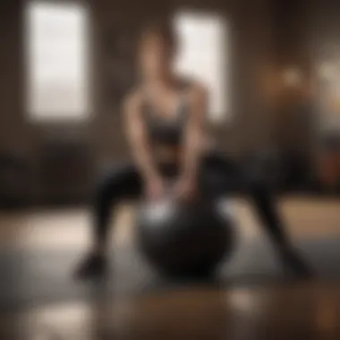 Rotational Core Workout Medicine ball twist exercise