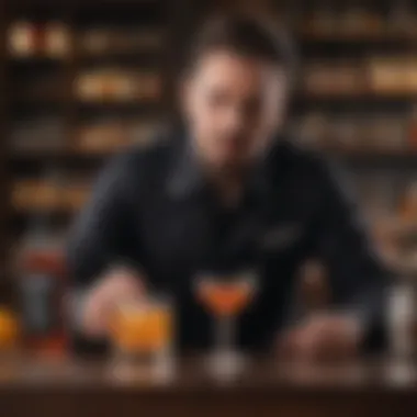 Mixologist Crafting Exquisite Jack Daniel's Cocktails