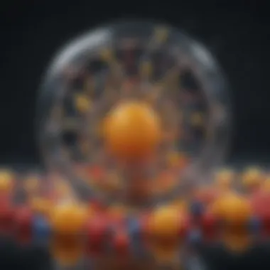 Intricate molecular structure representing the essence of essential vitamins