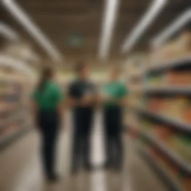 Teamwork at Publix Group of Publix employees engaging in teamwork