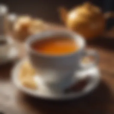 Warm Cup of Tea with Comforting Message Warm cup of tea with comforting message