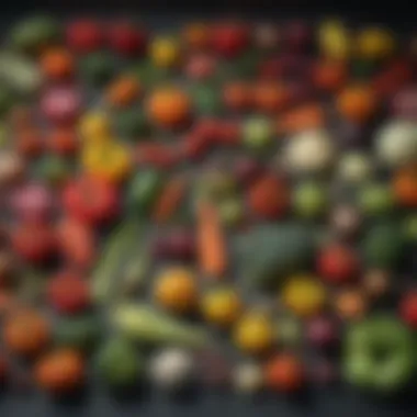 Vibrant Selection of Nutrient-Rich Vegetables Variety of colorful vegetables