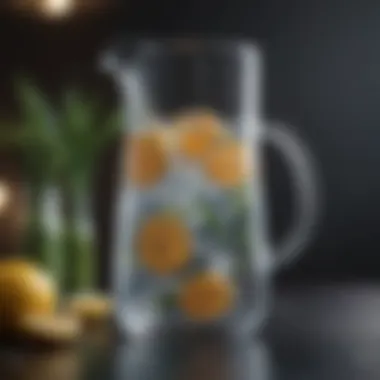 A refreshing pitcher of infused water