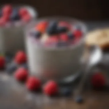 Berry Chia Seed Pudding with Coconut Flakes