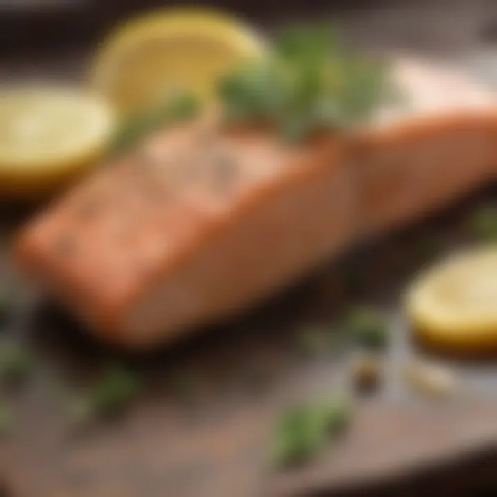 Roasted Salmon Fillet with Lemon and Herbs