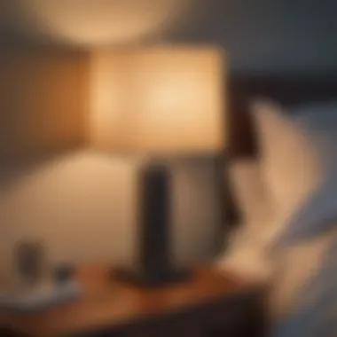 Dimmable Comfort Warm bedside lamp with dimmer switch