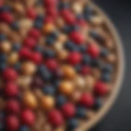 Plate of colorful berries and nuts