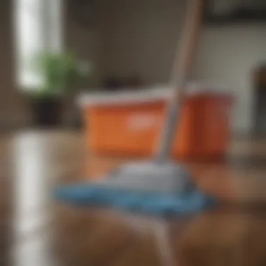 Specialized mop for hardwood floor care