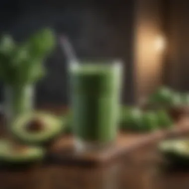 Green Power Boost A refreshing green smoothie with spinach and avocado