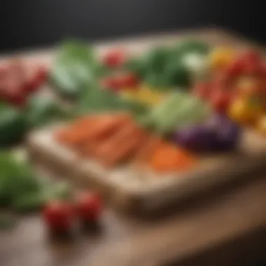 Vibrant Fresh Vegetables Selection Fresh vegetables on a cutting board