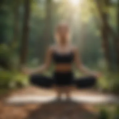Harmonious Yoga Practice Outdoors Person doing yoga in nature