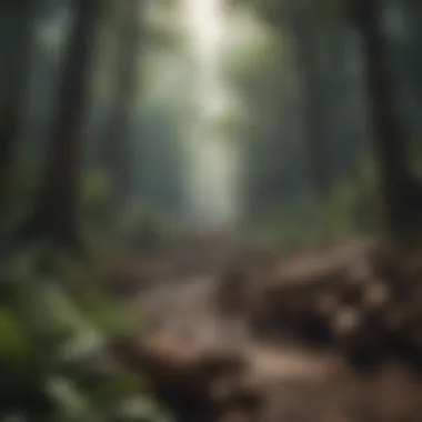 Lush rainforest being cleared for agricultural purposes