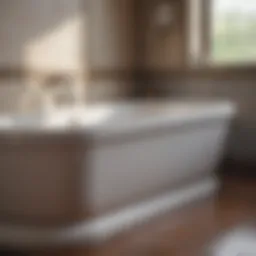 Refinished bathtub showcasing a glossy finish