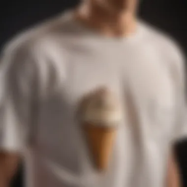 Spotless Shirt After Chocolate Ice Cream Stain Removal Freshly cleaned shirt with no trace of chocolate ice cream stain