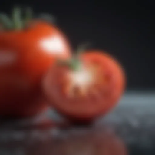 Fresh tomato used to make ketchup