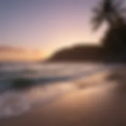 Secluded Beach at Dusk