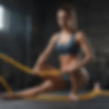 Resistance Band Lower Ab Sculpting Sculpted lower abs with resistance band