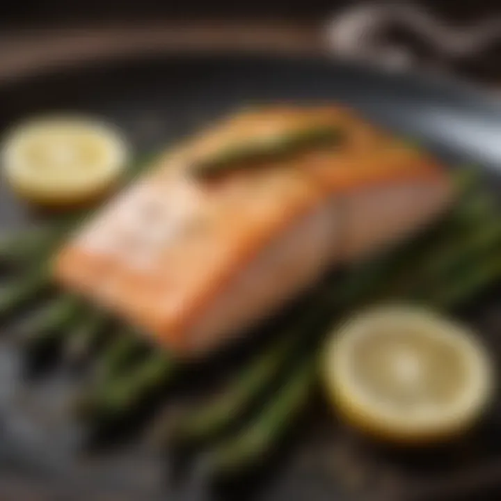 Zesty Lemon Garlic Salmon with Roasted Asparagus