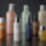 A close-up of various skincare products tailored for different skin types.