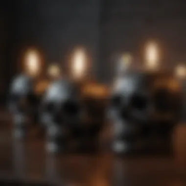 Skull Candle Holders