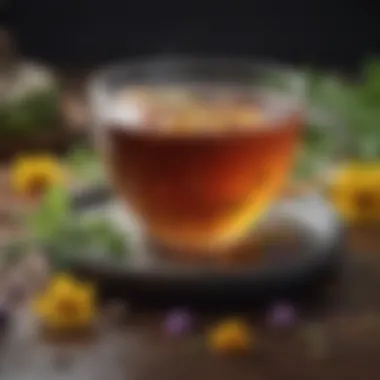 Herbal Tea Remedies Variety of calming sleep-inducing herbal teas
