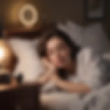 Mindful Bedtime Practices Mindfulness meditation aiding in relaxation before sleep