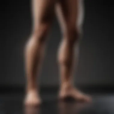 Silhouette of a person performing leg slimming exercise