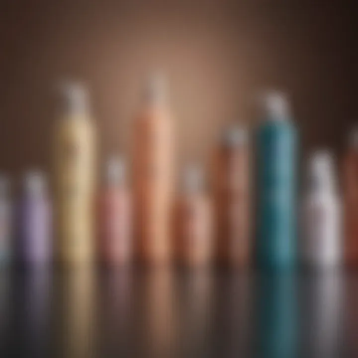 An elegant representation of various smoothing treatment products arranged aesthetically