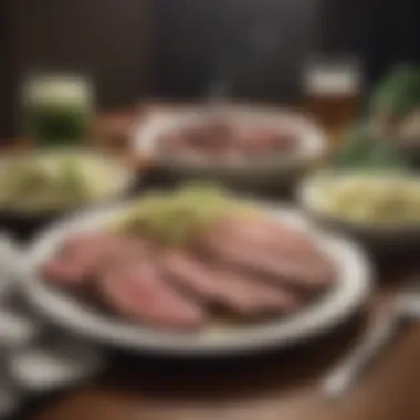 A Traditional Irish Feast Traditional Irish feast with corned beef and cabbage