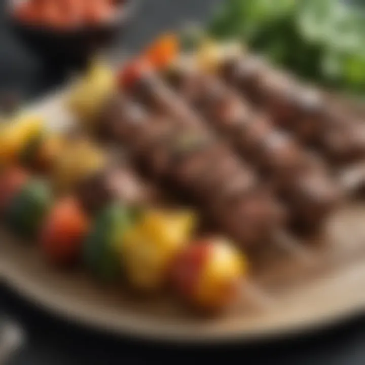 Mouthwatering Steak and Veggie Skewers for a Flavorful Lunch Option