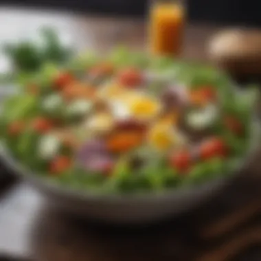 Nourishing Salad for Weight Loss Fresh salad with vibrant vegetables