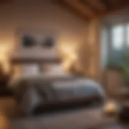 Cozy bedroom setting promoting relaxation