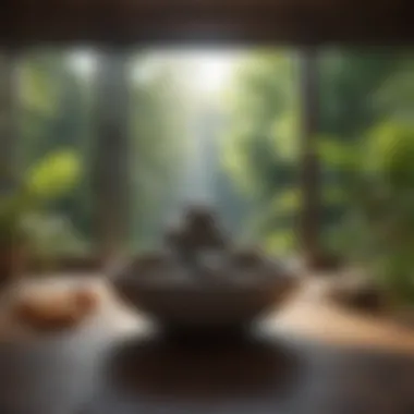 Mindfulness and Lifestyle Balance Tranquil setting encouraging mindfulness and lifestyle balance