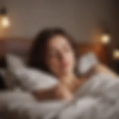 Mindfulness Practice for Improved Sleep Woman practicing mindfulness for better sleep