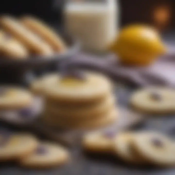 Tangy Lemon Lavender Shortbread Cookies