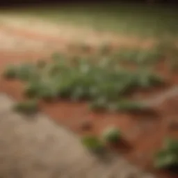 Organic tea leaves on carpet