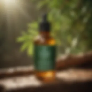 Tea Tree Oil for Sunburn Soothing Tea tree oil bottle for sunburn relief