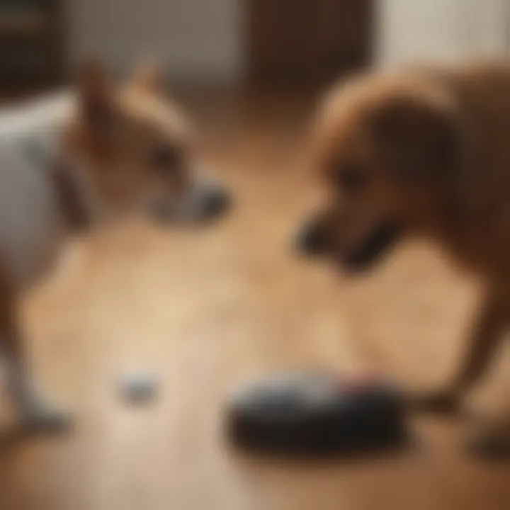 Dog Pressing Communication Button