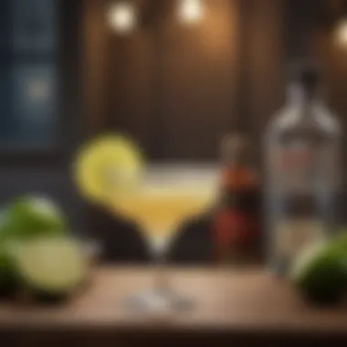 Margarita: The Quintessential Tequila Drink A sophisticated Margarita with a salted rim and lime garnish