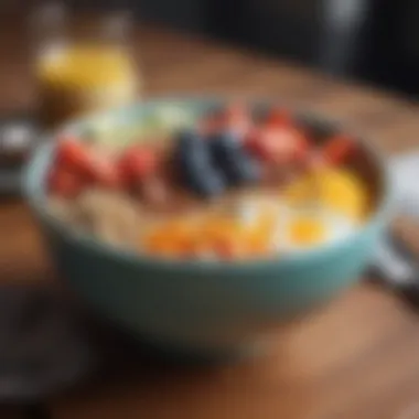 Nutrient-Rich Breakfast Bowl A vibrant breakfast bowl filled with nutrient-rich foods