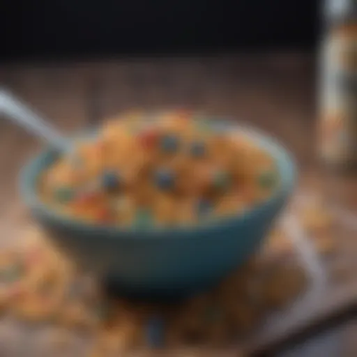 A close-up view of a bowl filled with colorful Magic Spoon cereal