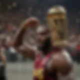 LeBron James celebrating a championship victory