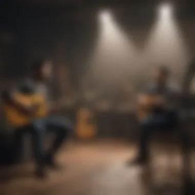 Collaboration in the Studio Dan and Shay collaborating with another artist in the studio