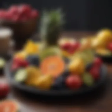 Exotic Fruit Platter Exotic fruit platter with vibrant colors