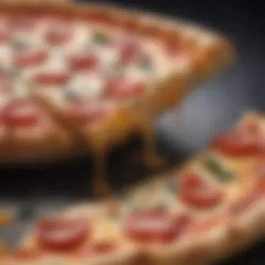 A price tag revealing the affordability of a cheese pizza