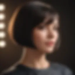 Elegant short bob haircut for confidence