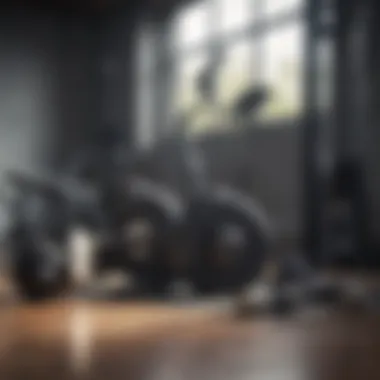 Fitness Gear Arrangement Tonal gym leg workout equipment setup