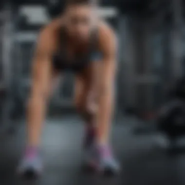 Intense Workout Concentration Focused intensity during Tonal leg exercises