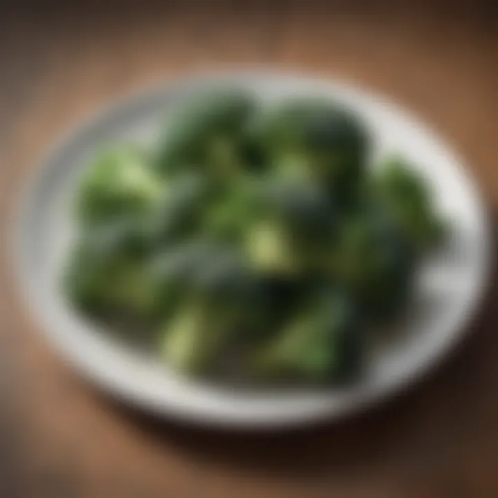 Broccoli Florets on a Plate